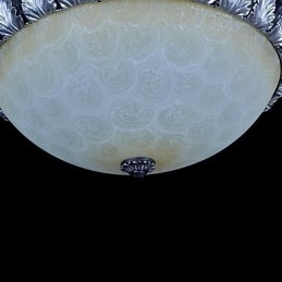 Inbouwlamp Patroon Glas Hars Zilver Snijwerk Europees Klassiek