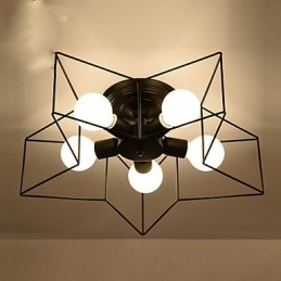 Korte Vijfpuntige Ster Verlichting Gepersonaliseerde Moderne Plafondlamp Kinderhuisvestingslampen