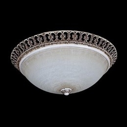 Donkerbruine inbouwlamp van glasharspatroon, Europees klassiek