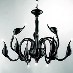 Moderne hedendaagse schilderij metalen kroonluchter hanglamp