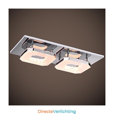 16W Acryl Inbouw 2-lichts Moderne Acryl Galvaniseren Roestvrij Staal 16W Acryl Inbouw 2-lichts Moderne Acryl Galvaniseren Roestvrij Staal
