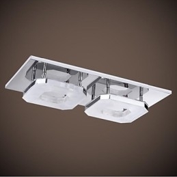 16W Acryl Inbouw 2-lichts Moderne Acryl Galvaniseren Roestvrij Staal