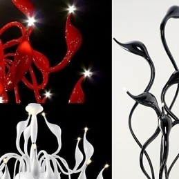 Moderne hedendaagse schilderij metalen kroonluchter hanglamp