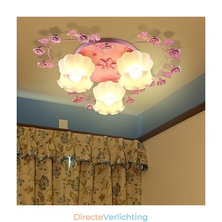 Creatieve Lamp Lamp Gecontracteerd Landelijk Zoet Roze Roos 3 Absorb Koepel Licht Creatieve Lamp Lamp Gecontracteerd Landelijk Zoet Roze Roos 3 Absorb Koepel Licht
