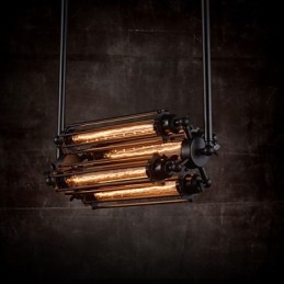 Rustieke Lodge Retro Mini Stijl Gegalvaniseerde Metalen Kroonluchter