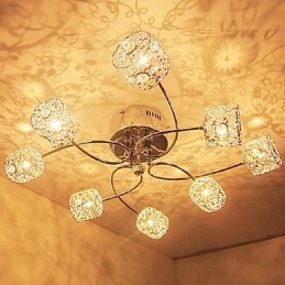 Moderne eigentijdse kristal gegalvaniseerde inbouw