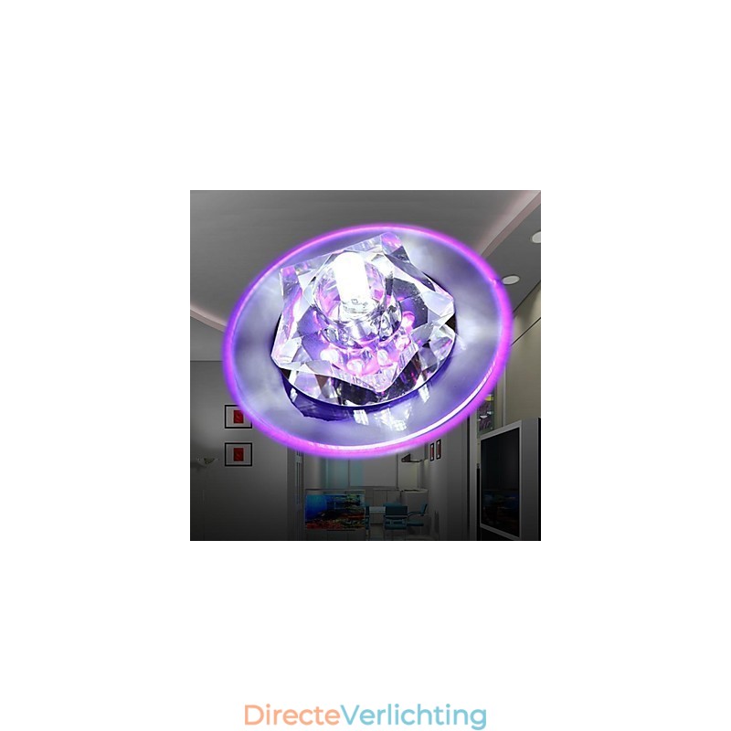 Moderne eigentijdse kristalchroom kristal inbouw