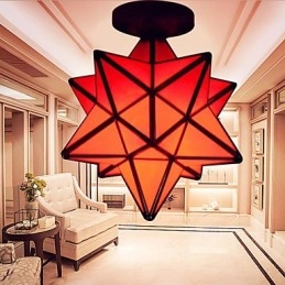 Artistieke individualiteit creatieve veranda moderne sterren absorberen koepel licht lamp