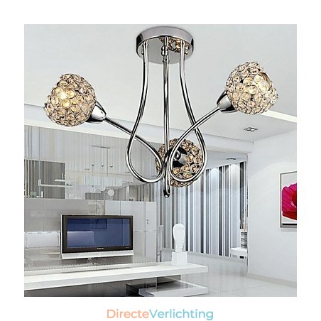 Moderne, eigentijdse, traditionele, klassieke, kristal-gegalvaniseerde metalen hanglamp, inbouw Moderne, eigentijdse, traditionele, klassieke, kristal-gegalvaniseerde metalen hanglamp, inbouw