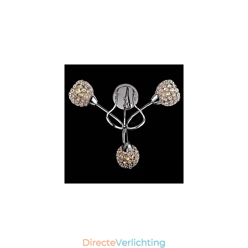 Moderne, eigentijdse, traditionele, klassieke, kristal-gegalvaniseerde metalen hanglamp, inbouw