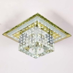 Kristallen plafondlamp Spotlight SMD 3W Creatieve lamp Buislamp Kleurrijke kleur Koepellamp