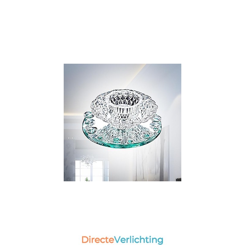 Moderne eigentijdse kristallen mini-stijl chromen metalen inbouwkast