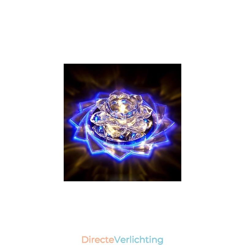 20*8.5CM Mini Kristallen Plafondlamp Spotlight 3W Creatieve Lamp Buislicht Kleurrijke Kleur Vierkante Koepellamp