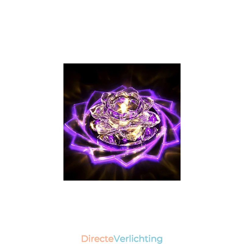 20*8.5CM Mini Kristallen Plafondlamp Spotlight 3W Creatieve Lamp Buislicht Kleurrijke Kleur Vierkante Koepellamp