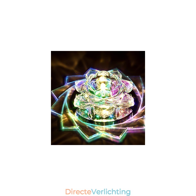 20*8.5CM Mini Kristallen Plafondlamp Spotlight 3W Creatieve Lamp Buislicht Kleurrijke Kleur Vierkante Koepellamp
