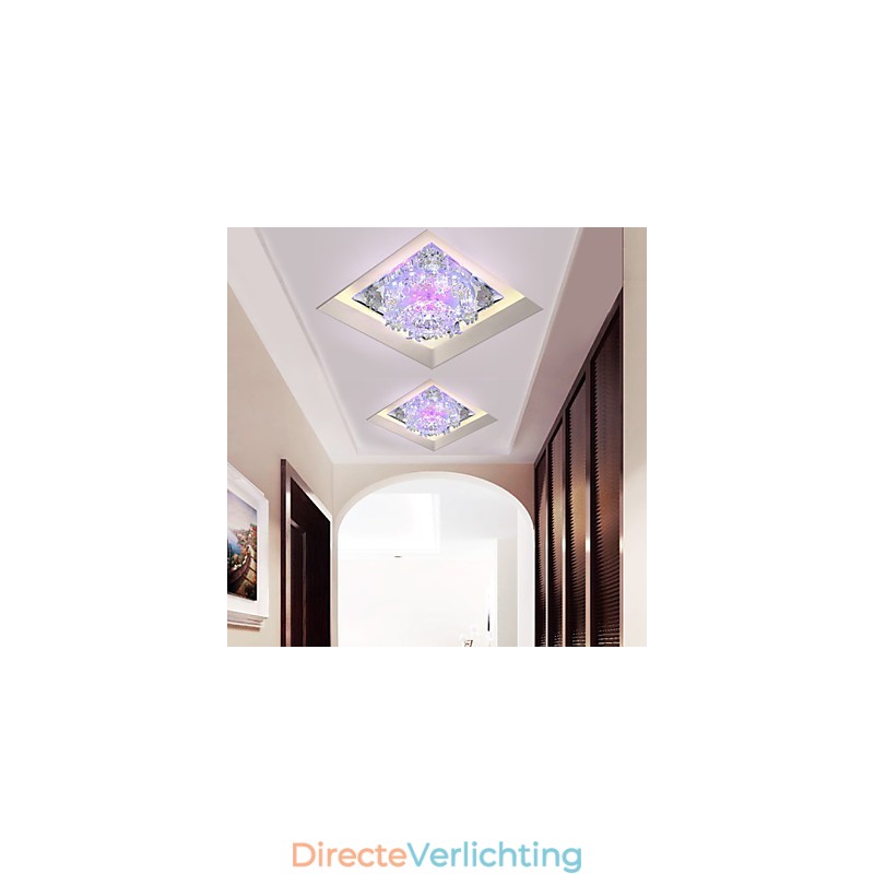 Vierkante pokkenlamp licht kristal licht Creatives koepel licht buislamp licht