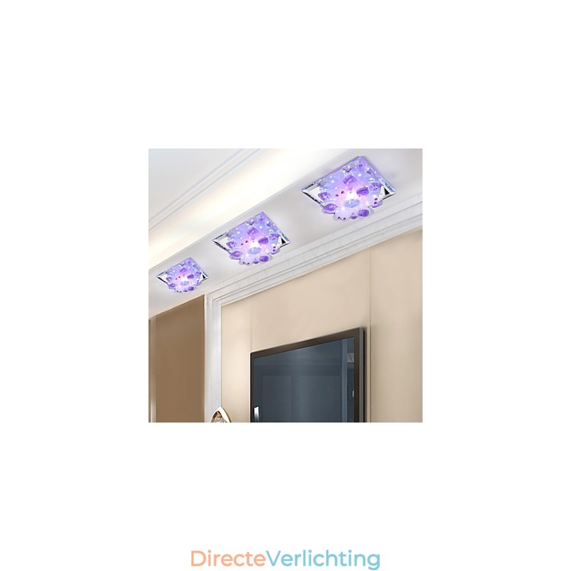 Vierkante pokkenlamp licht kristal licht Creatives koepel licht buislamp licht