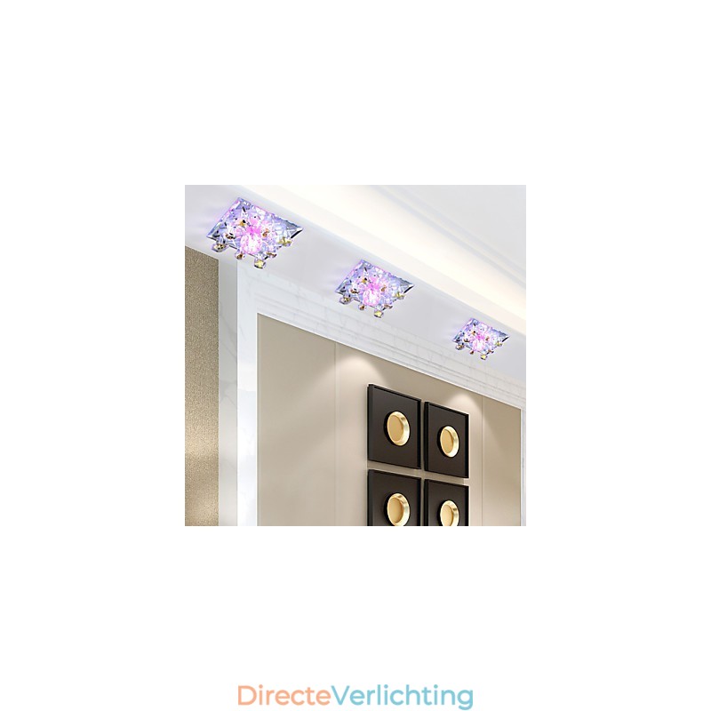 Vierkante pokkenlamp licht kristal licht Creatives koepel licht buislamp licht