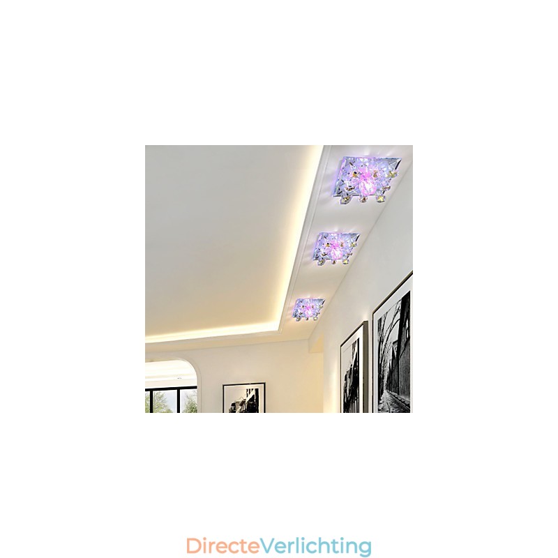 Vierkante pokkenlamp licht kristal licht Creatives koepel licht buislamp licht