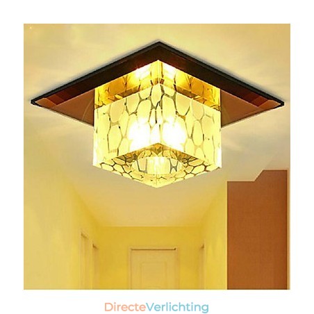 Mini Kristallen Plafondlamp Spotlight 3W Creatieve Lamp Buislamp Kleurrijke Kleur Vierkante Koepellamp Mini Kristallen Plafondlamp Spotlight 3W Creatieve Lamp Buislamp Kleurrijke Kleur Vierkante Koepellamp