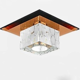 Mini Kristallen Plafondlamp Spotlight 3W Creatieve Lamp Buislamp Kleurrijke Kleur Vierkante Koepellamp