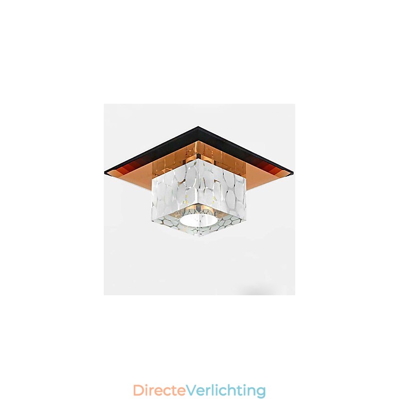 Mini Kristallen Plafondlamp Spotlight 3W Creatieve Lamp Buislamp Kleurrijke Kleur Vierkante Koepellamp