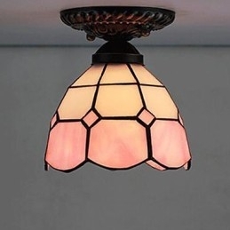 17*Europese landelijke creatieve kunst glas-in-lood absorberende koepellamp licht