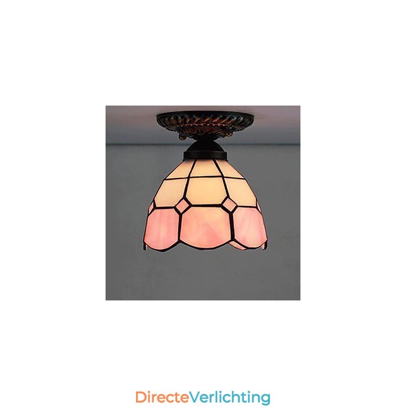 17*Europese landelijke creatieve kunst glas-in-lood absorberende koepellamp licht