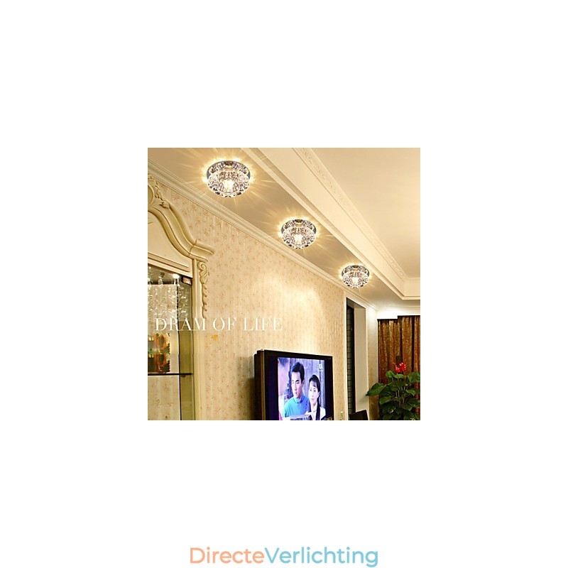 Kristallen plafondlamp Spotlight SMD 3W Creatieve lamp Absorb Dome Light