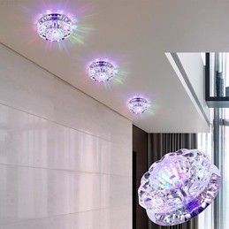 Kristallen plafondlamp Spotlight SMD 3W Creatieve lamp Absorb Dome Light