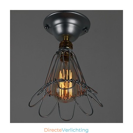 Country Style Mini Lamp 1 Licht Schilderij Verwerking Zilver Country Style Mini Lamp 1 Licht Schilderij Verwerking Zilver