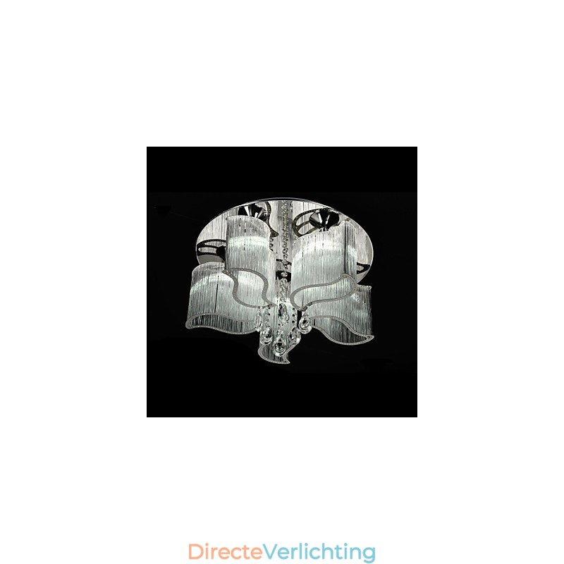 Moderne, eigentijdse, verchroomde metalen inbouwkast