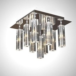 Moderne eigentijdse kristalchroom metalen inbouw