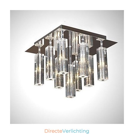 Moderne eigentijdse kristalchroom metalen inbouw