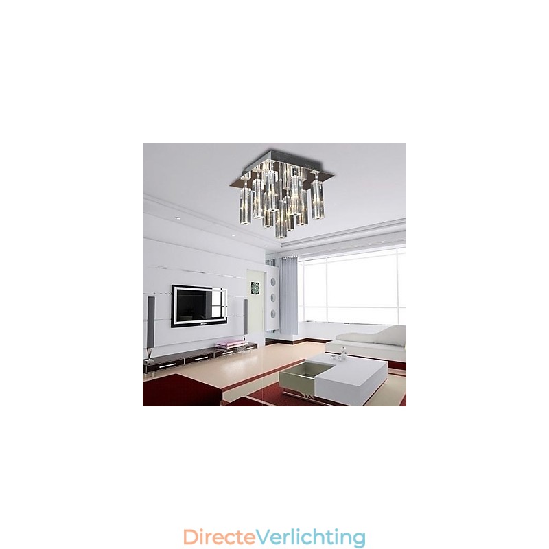 Moderne eigentijdse kristalchroom metalen inbouw