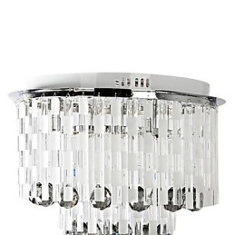 Kristallen semi-inbouwlamp met 8 lampen