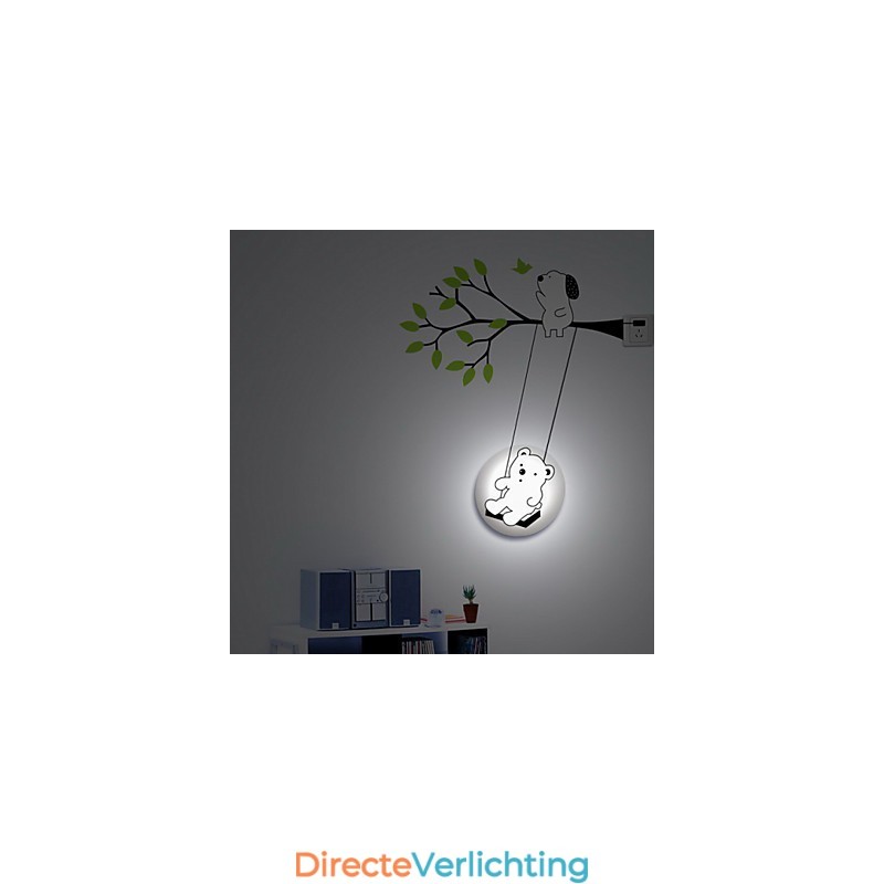 Kleine Beer Hoge Temperatuurbestendige Plastic Licht En Creatieve 3D Behangpapier Wandlamp