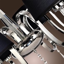 Moderne eigentijdse traditionele klassieke rustieke lodge vintage land eiland chromen metalen kroonluchter