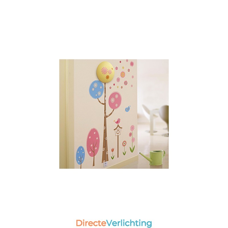 Creatieve 3D-behangpapier wandlamp moderne nachtlamp kan de muurstickers verwijderen