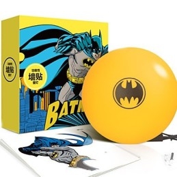 Creatieve Mode Batman Behang Diy Wandstok Kleine Nachtlamp Wandlamp Verlichting
