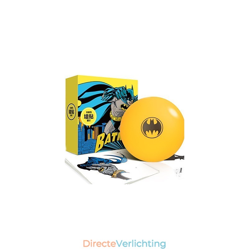 Creatieve Mode Batman Behang Diy Wandstok Kleine Nachtlamp Wandlamp Verlichting