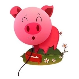 Behang Wandlampen Bloem Gezicht DIY Leuke Sfeer Nachtlampje Kinderen Bedlamp Decoratie Roze Varken