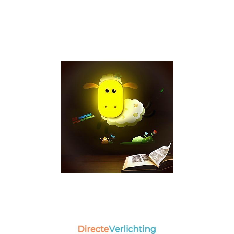9*6* Leuk om mee te spelen Creatieve geest Intelligente lichtregeling Kleine nachtlamp Kinderen Wandlamp Verlichting