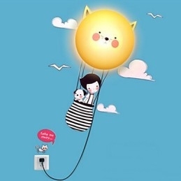 Wandlampen Modern Hedendaags Creatief 3D Behangpapier Wandlamp Licht