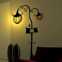 Pompoen Hoge Temperatuurbestendige Plastic Licht En Creatieve 3D Behangpapier Wandlamp