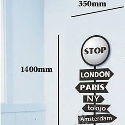 Stop Letter Hoge Temperatuurbestendige Plastic Licht En Creatieve 3D Behangpapier Wandlamp