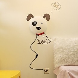 Hittebestendig kunststof en 10 C kan muurstickers verwijderen Creatieve 3D-behang wandlamp
