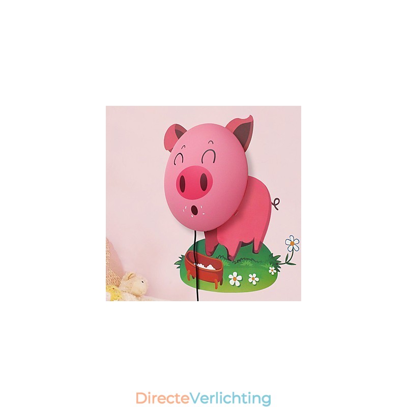 Varken Hoge Temperatuurbestendige Plastic Licht En 10 C Kan Creatieve 3D Behang Wandlamp Verwijderen