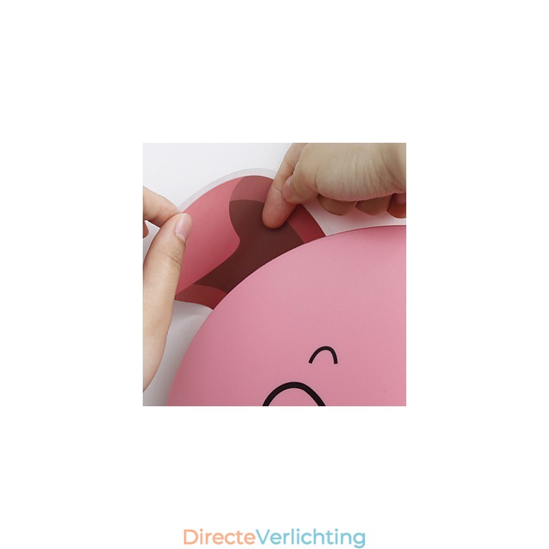 Varken Hoge Temperatuurbestendige Plastic Licht En 10 C Kan Creatieve 3D Behang Wandlamp Verwijderen