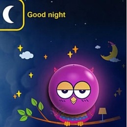 Licht bediende OWL wandlampen lamp hedendaagse creatieve 3D behangpapier wandlamp licht